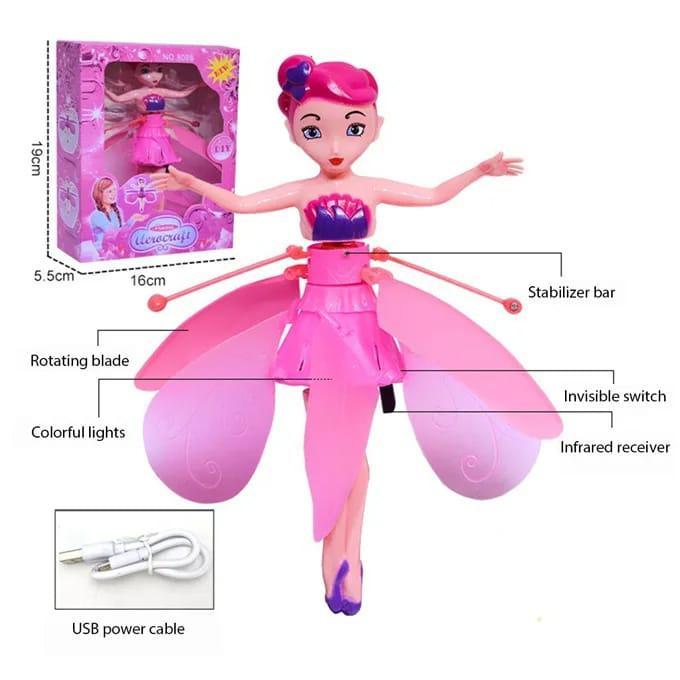 Multicolor PVC Flying Saucer Toy for Girls - 1 Pc Fun Magic Playtime