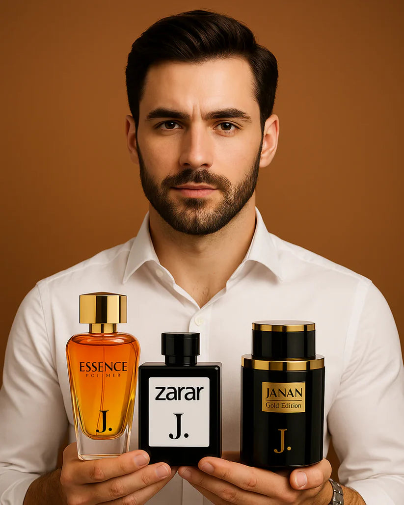 Pack of 3) Janan Gold + Zarar + Essence Perfume’s